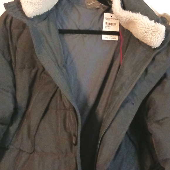 Slate & Stone Black Puffer Jacket with Removable Hood in Size M (NWT) - Picture 2 of 7